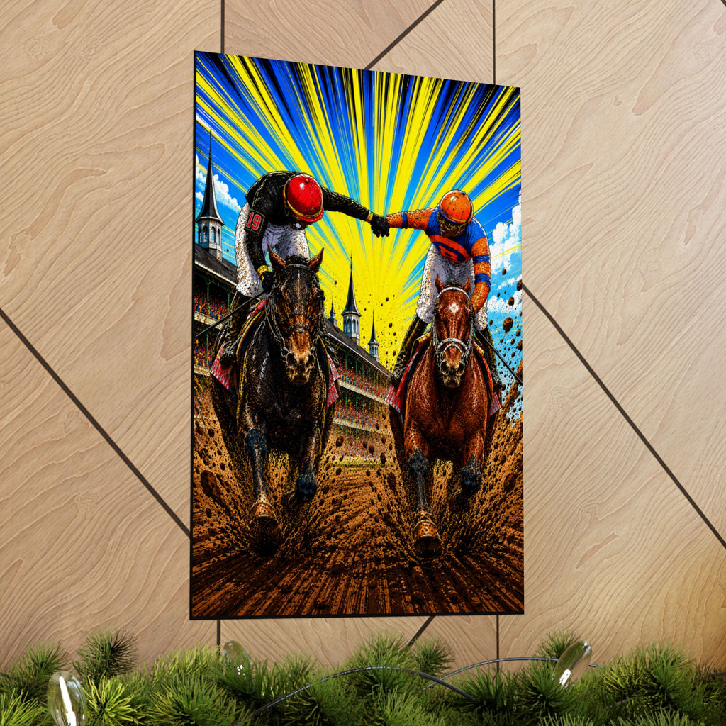 Ortiz Rules 2026 Kentucky Derby Stretch Matte Poster