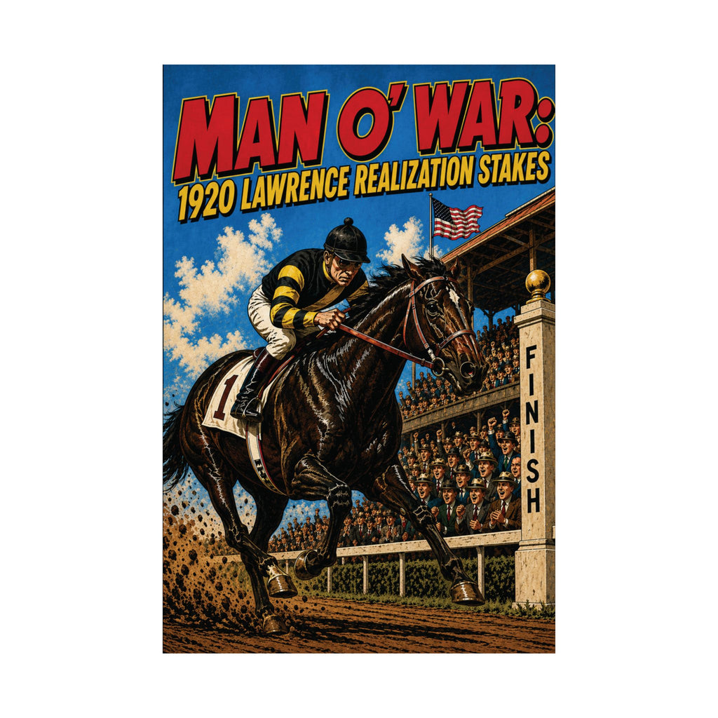 Man o' War 1920 Lawrence Realization Stakes -Matte Vertical Poster
