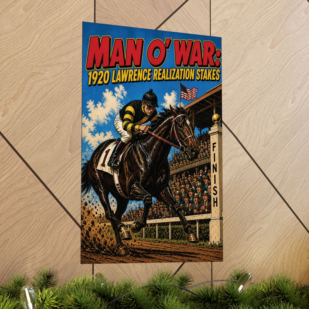 Man o' War 1920 Lawrence Realization Stakes -Matte Vertical Poster
