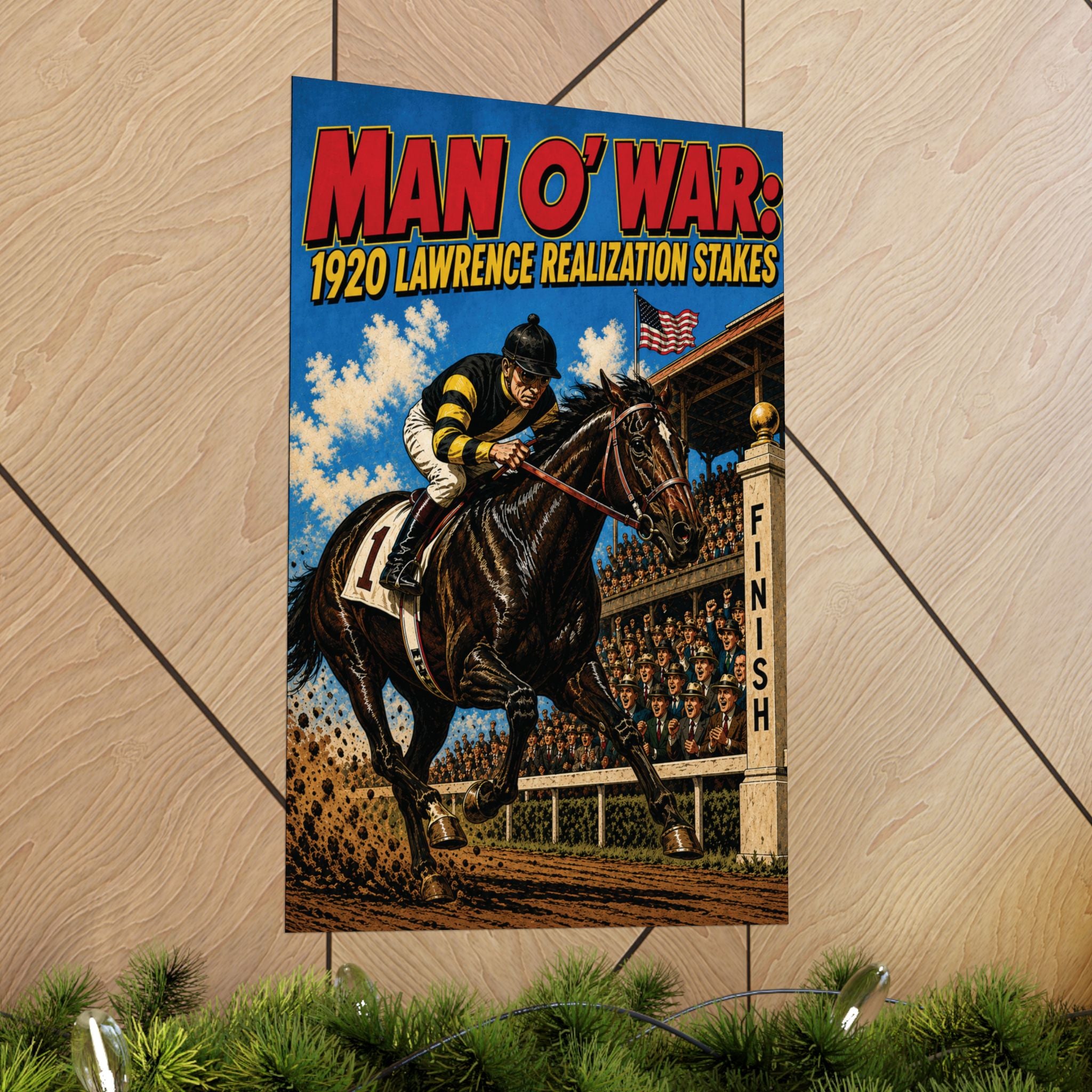 Man o' War 1920 Lawrence Realization Stakes -Matte Vertical Poster