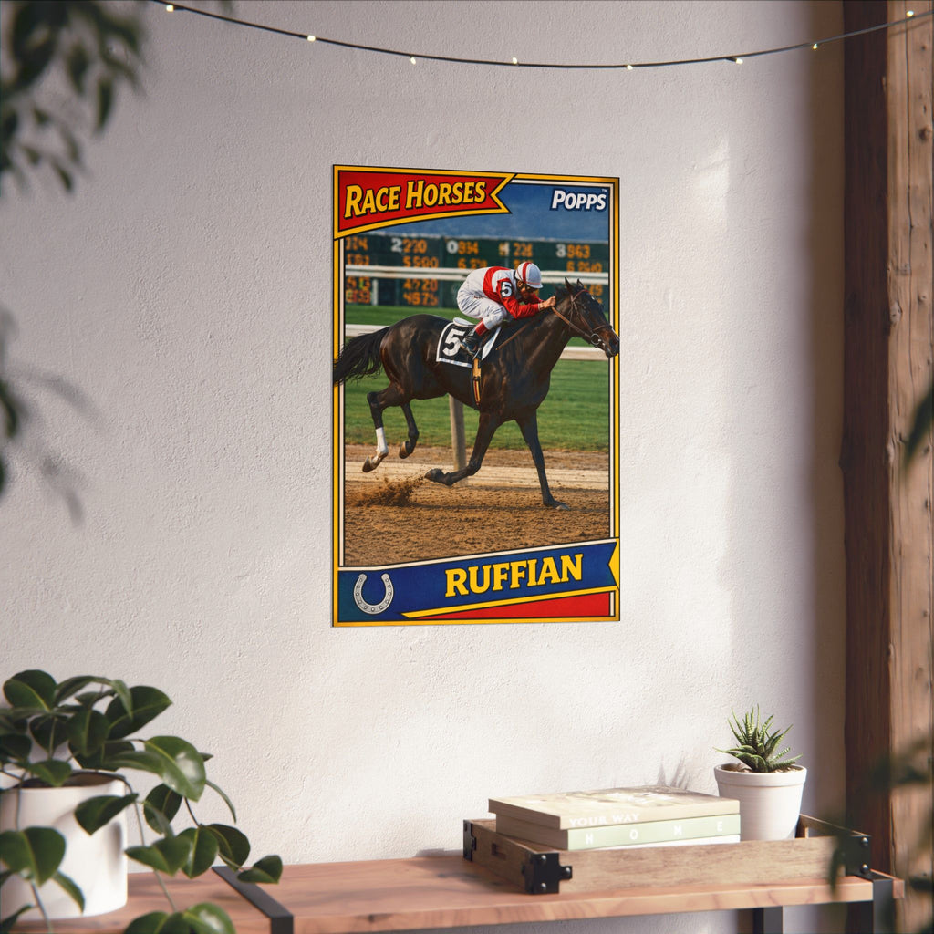 Ruffian Vintage Racing Card Poster- Matte Vertical Poster