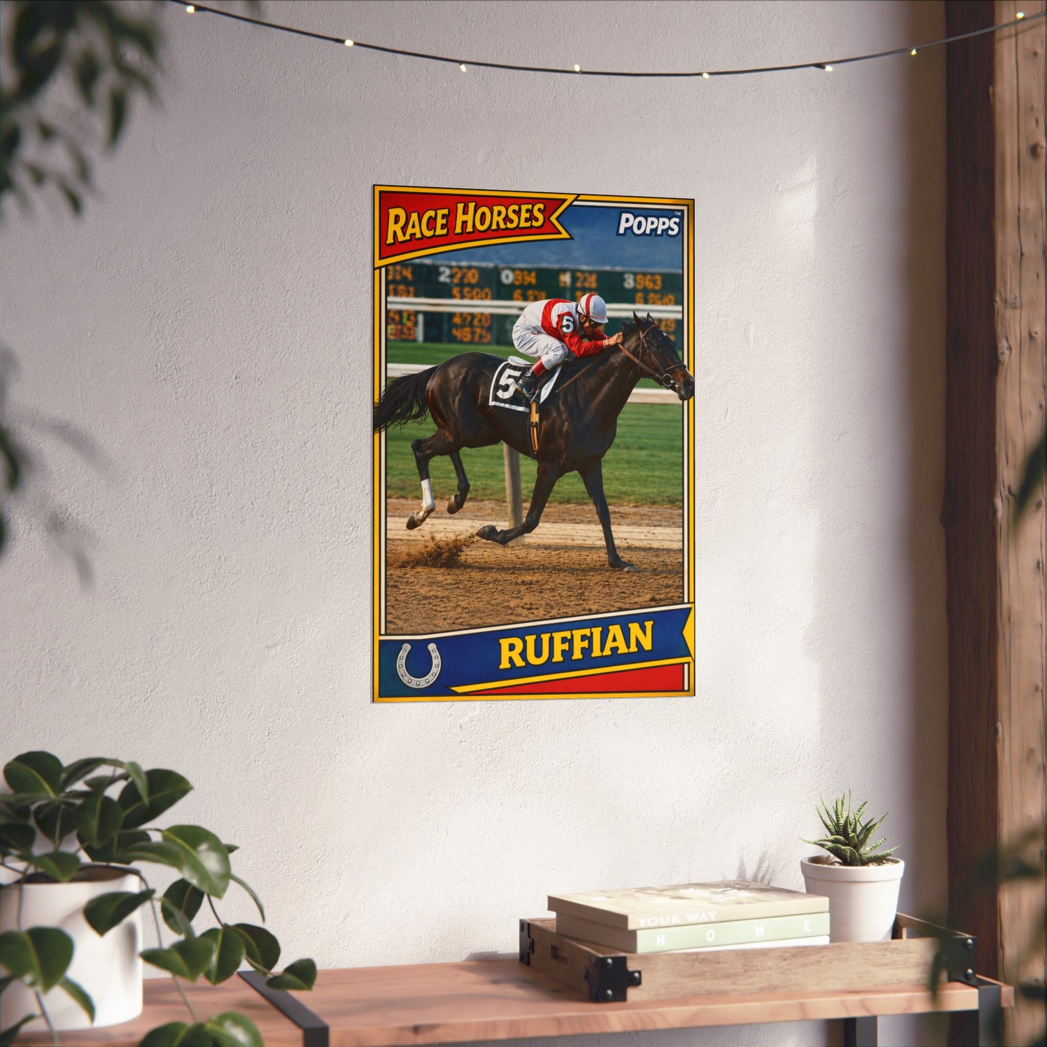 Ruffian Vintage Racing Card Poster- Matte Vertical Poster