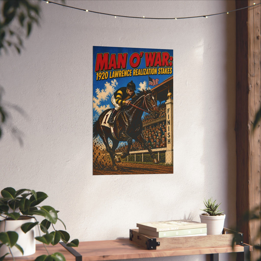 Man o' War 1920 Lawrence Realization Stakes -Matte Vertical Poster