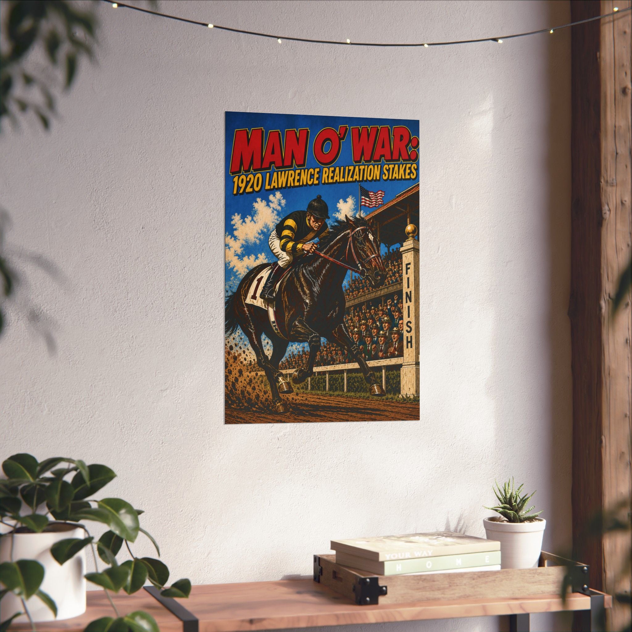 Man o' War 1920 Lawrence Realization Stakes -Matte Vertical Poster
