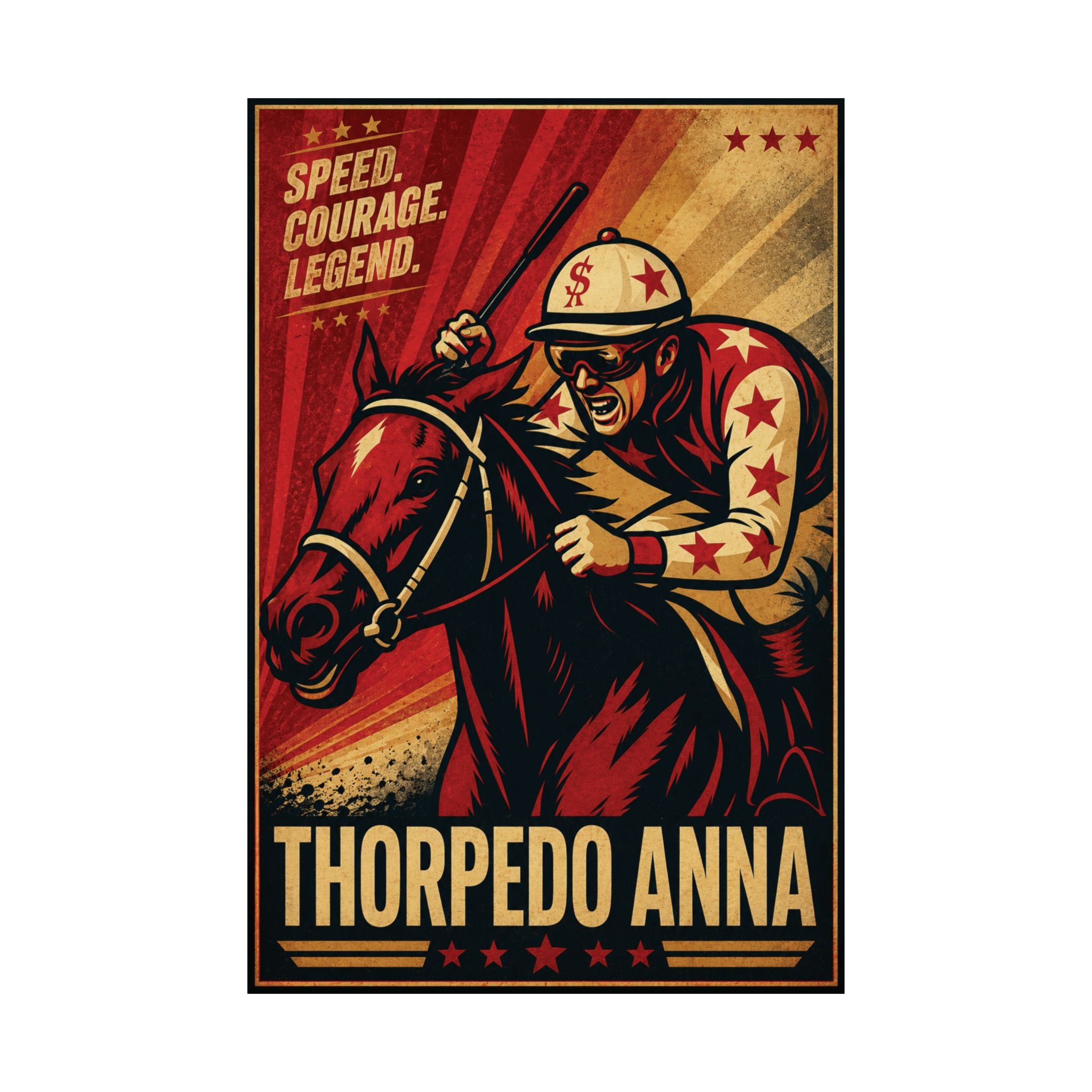 Thorpedo Anna Vintage Racing Poster- Matte Vertical Poster