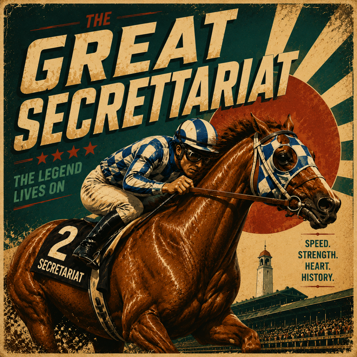The Great Secretariat Ceramic Mug- The Legend Lives On (15oz)