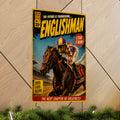 Englishman Retro Pulp Hero Poster-16" x 24" Matte Poster