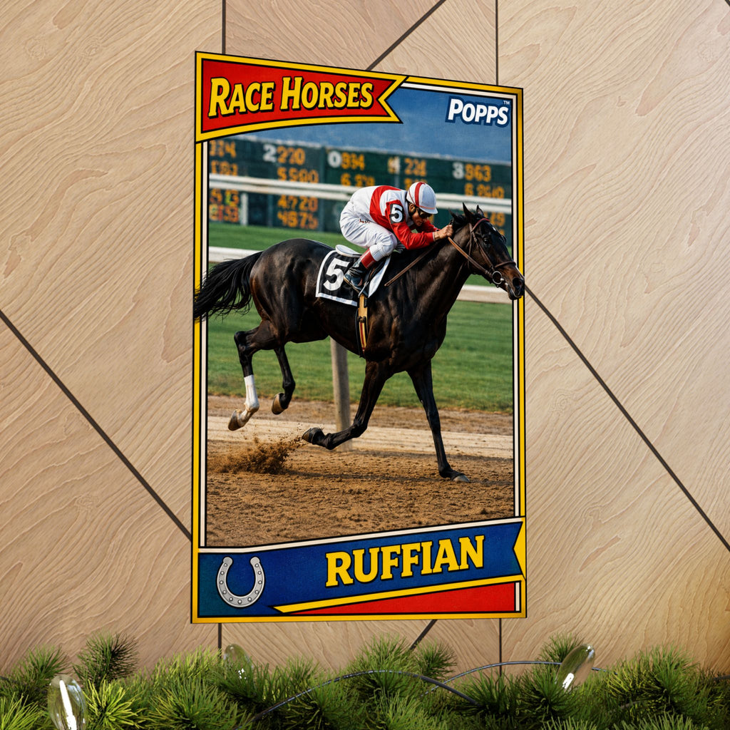 Ruffian Vintage Racing Card Poster- Matte Vertical Poster