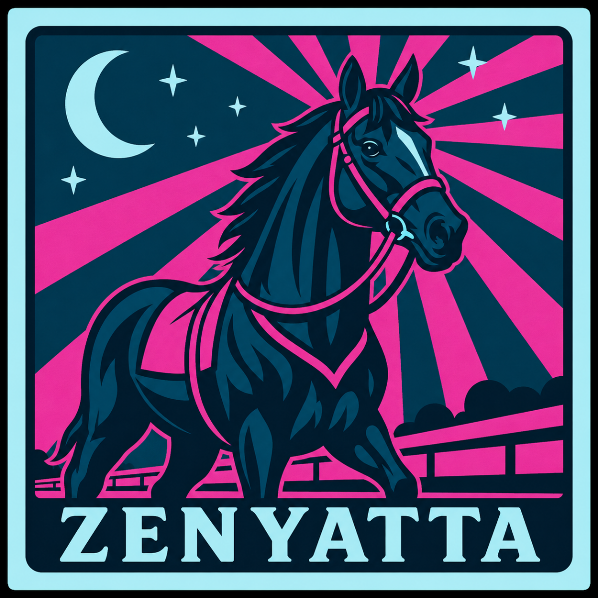 Zenyatta Vaporwave Car Magnet