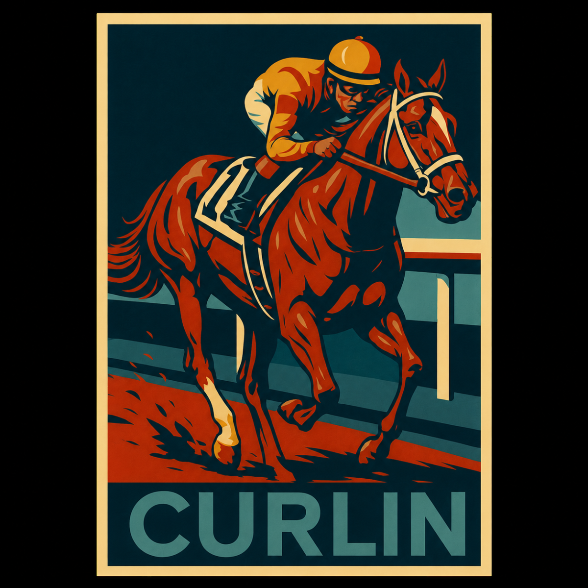Curlin Racehorse Tribute Tee
