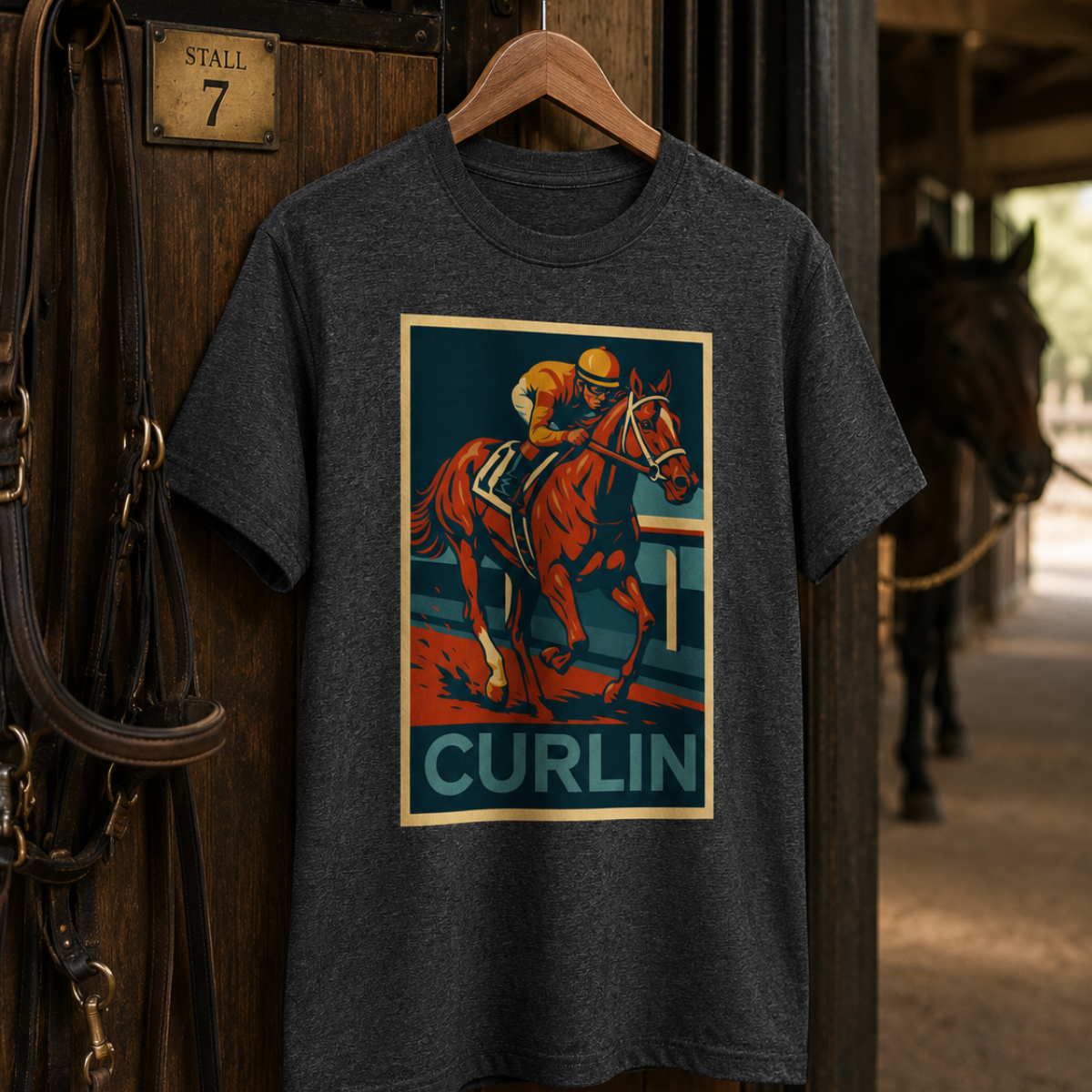 Curlin Racehorse Tribute Tee
