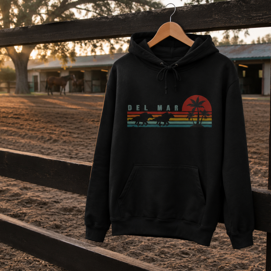 Del Mar Sunset Palms Hoodie