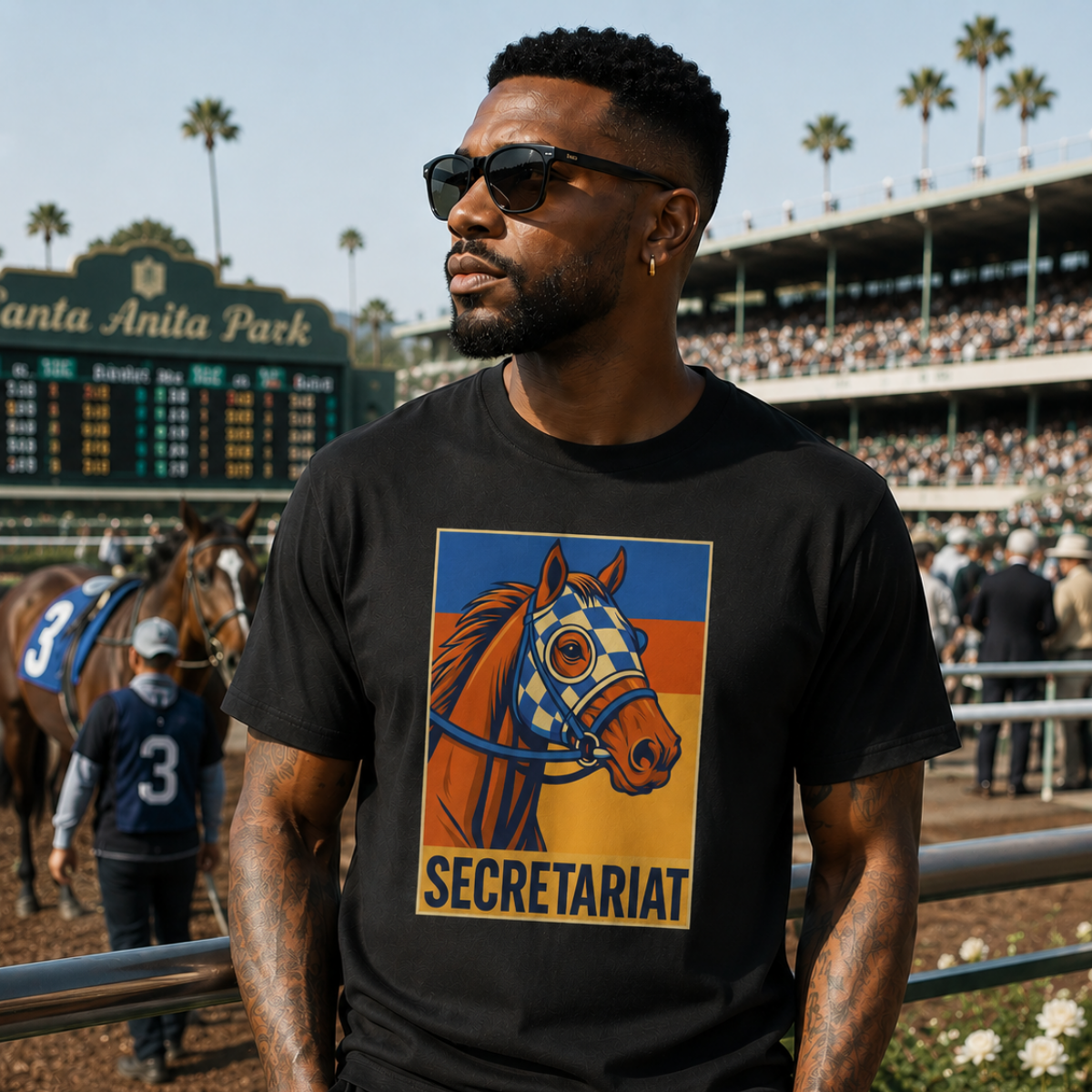 Secretariat Trackside Luxe Tee