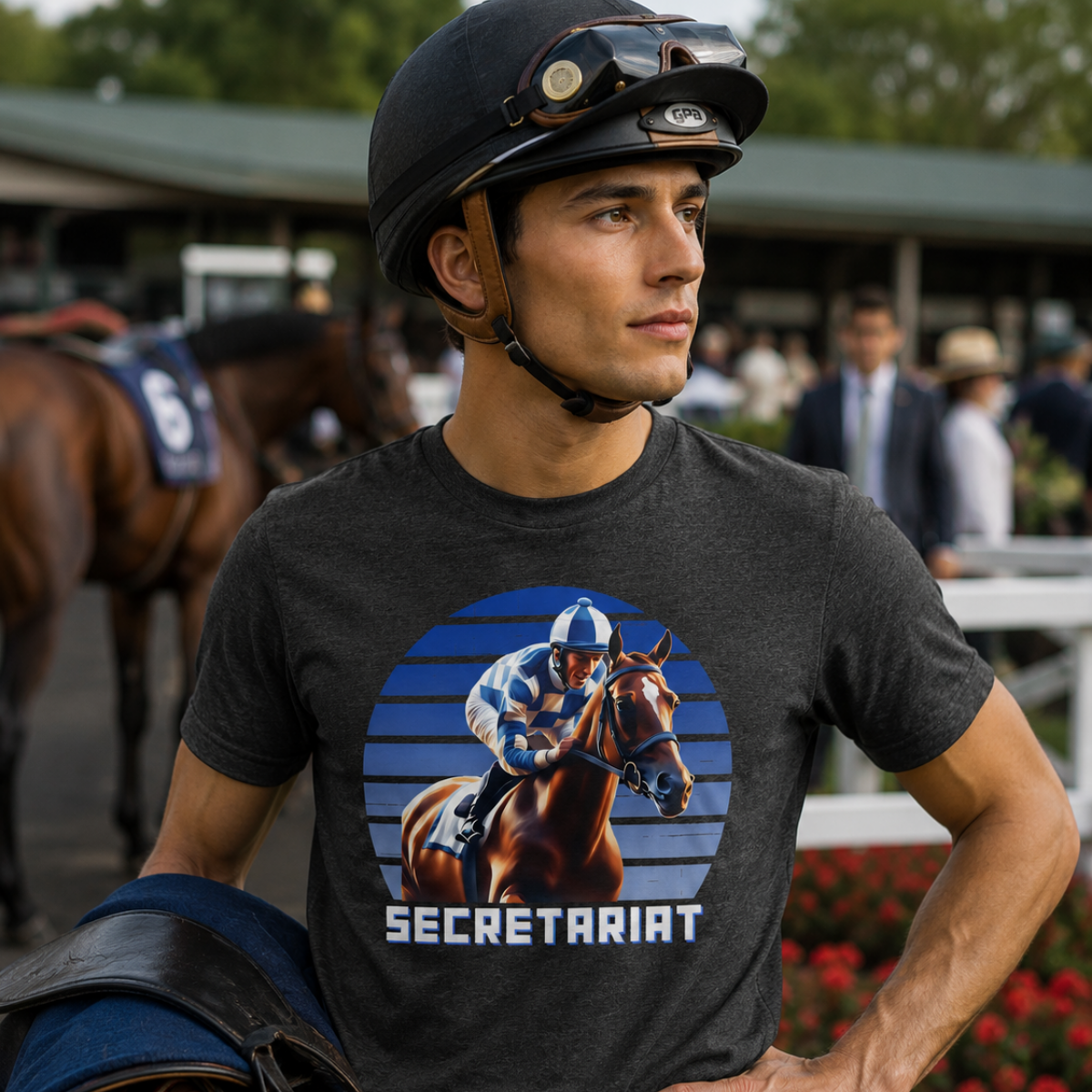 Secretariat Blue Sunset Tee