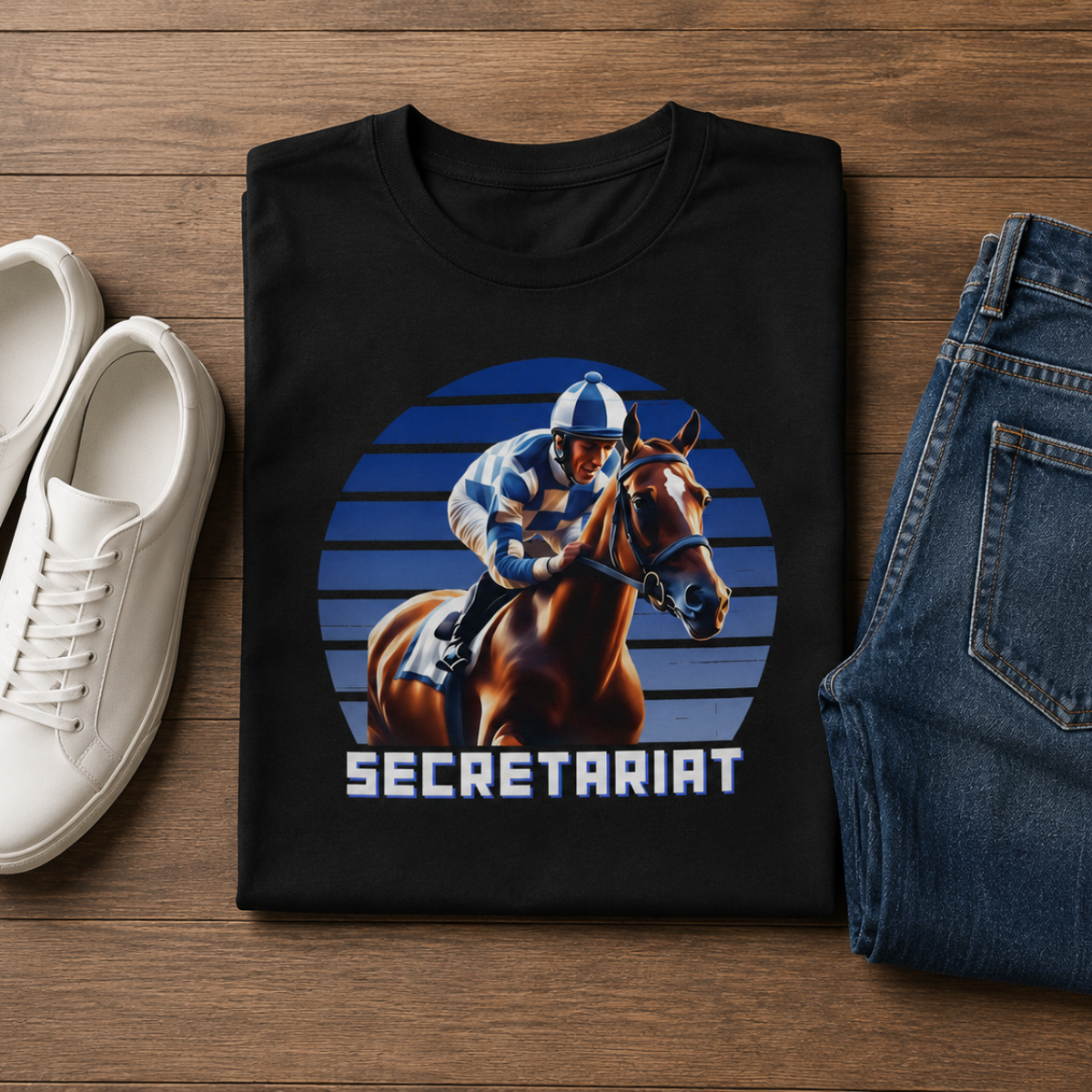 Secretariat Blue Sunset Tee
