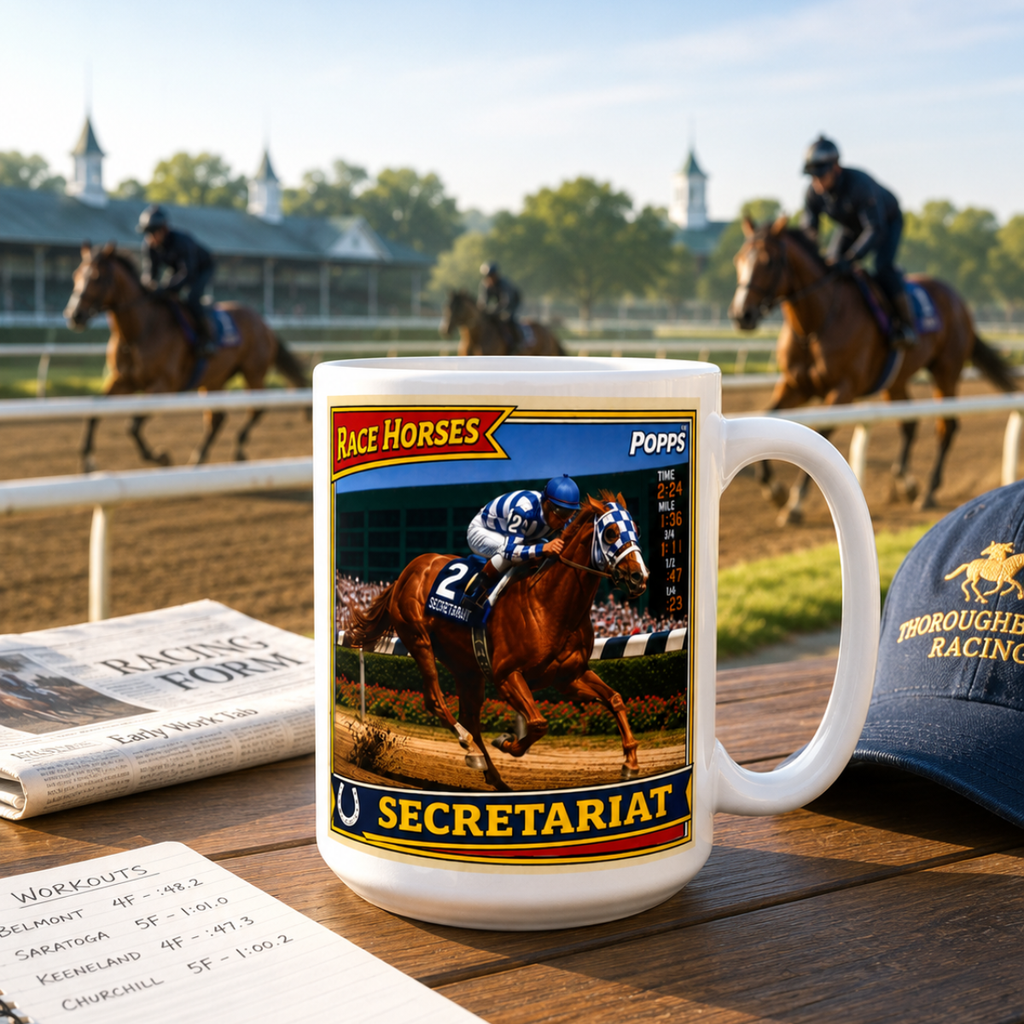 Secretariat Trading Card Ceramic 15 oz Mug